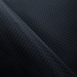 Ткань Оксфорд 300D PU Рип-Стоп СОТЫ, цвет Черный (на отрез)  в Волгодонске