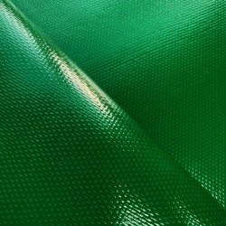 Ткань ПВХ 600 гр/м2 плотная (Ширина 1,5м), цвет Зелёный (на отрез) в Волгодонске