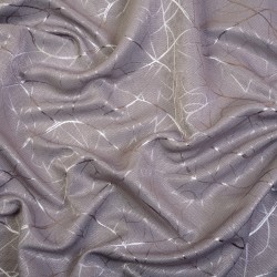 Ткань Блэкаут для штор светозатемняющая 75% (Ширина 280см) &quot;Ледовое тиснение цвет Серый&quot; (на отрез) в Волгодонске