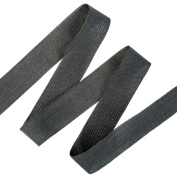 Окантовочная лента-бейка, цвет Чёрный 22мм (на отрез) в Волгодонске