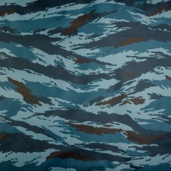 Ткань Oxford 210D PU (Ширина 1,48м), камуфляж &quot;Камыш Синий&quot; (на отрез) в Волгодонске