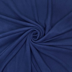Ткань Флис Односторонний 130 гр/м2 (Ширина 150см), цвет Темно-синий (на отрез) в Волгодонске