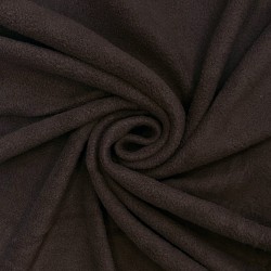 Ткань Флис Односторонний 180 гр/м2 (Ширина 150см), цвет Коричневый (на отрез) в Волгодонске