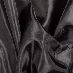 Ткань подкладочная Таффета 190Т (Ширина 150см), цвет Черный (на отрез) в Волгодонске