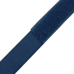 Контактная лента 25мм цвет Синий (велькро-липучка, на отрез)  в Волгодонске