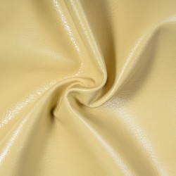 Ткань Дерматин (Кожзам) для мебели (Ширина 138см), цвет Кремовый (на отрез) в Волгодонске