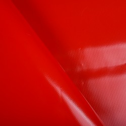 Ткань ПВХ 450 гр/м2, Красный (на отрез)  в Волгодонске