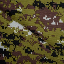 Ткань Oxford 600D PU (Ширина 1,48м), камуфляж Цифра Зеленая (на отрез) в Волгодонске
