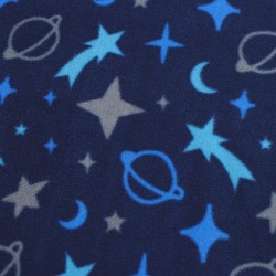 Ткань Флис Двусторонний 240 гр/м2 (Ширина 150см), синий космос в Волгодонске