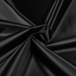 *Ткань Оксфорд 210D PU, цвет Черный (на отрез)  в Волгодонске